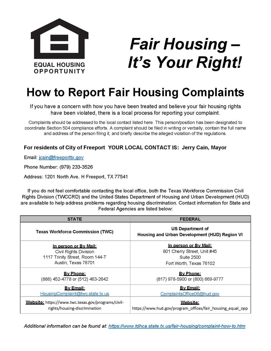 FH Complaints Poster ENG Freeport