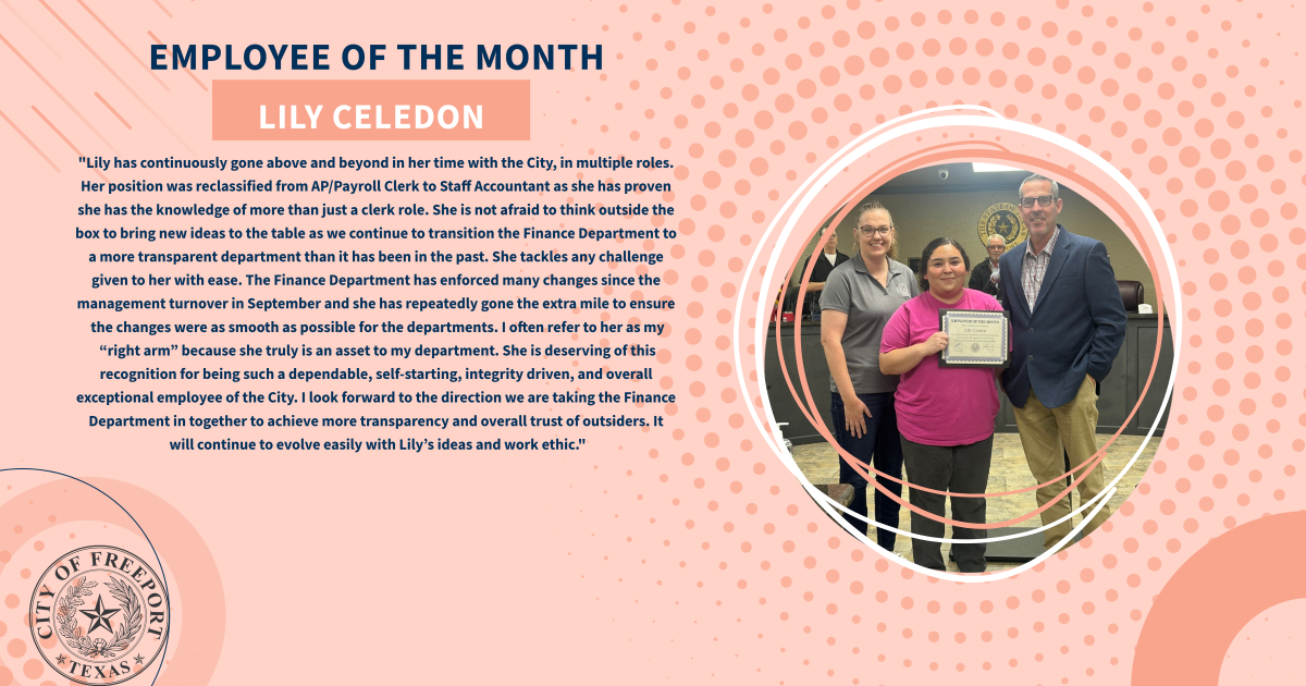 Employee of the Month - October 2024