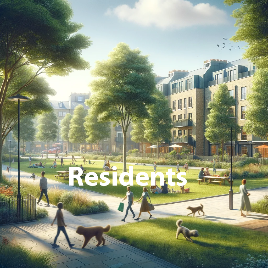 Residents at park